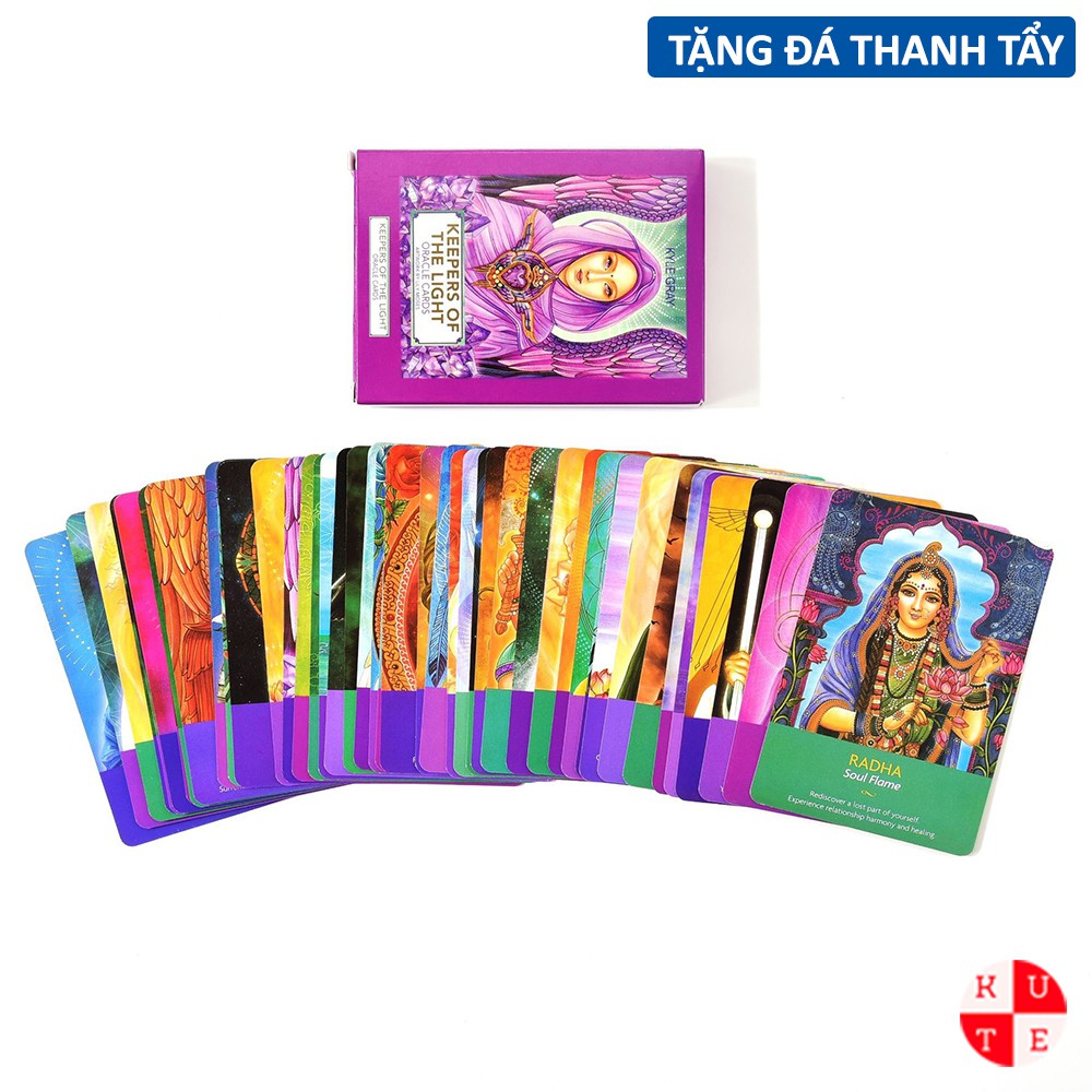 Bài Oracle Keepers Of The Light 45 Lá Bài Tặng File Tiếng Anh Và Đá Thanh Tẩy C7