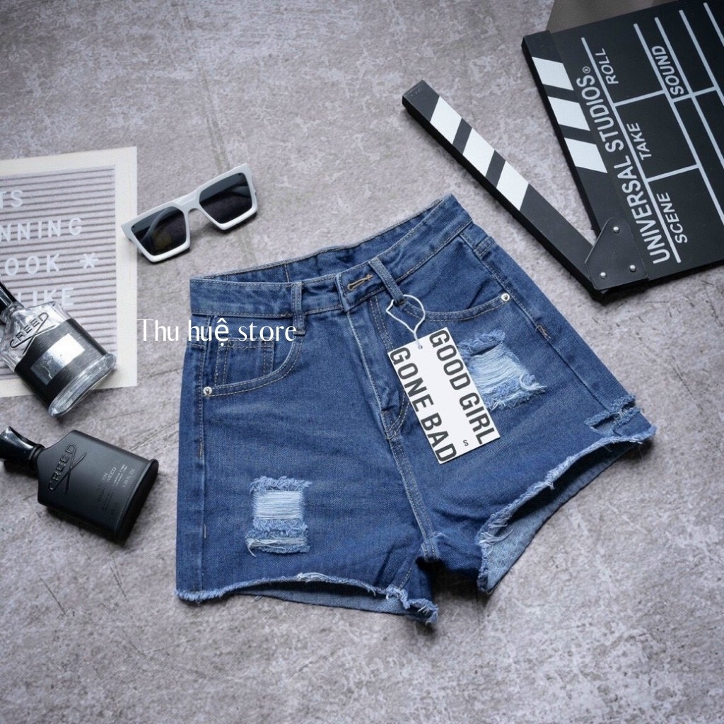 Quần Short Jean Nữ Cạp Cao Nhiều Mẫu Kèm Ảnh Thật