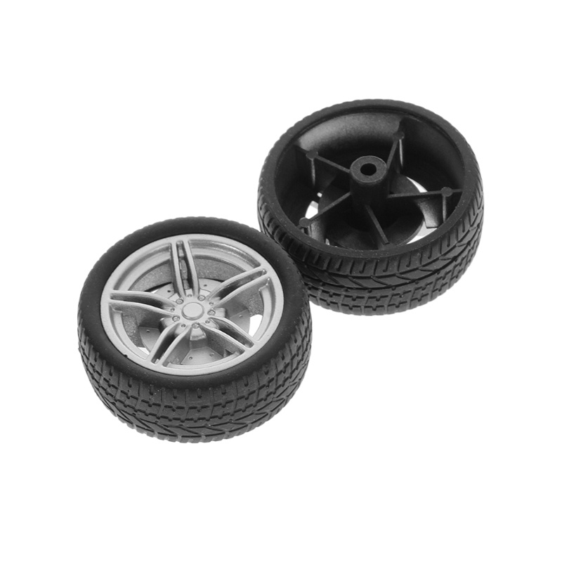 Bộ 4 Bánh Xe Cao Su Đồ Chơi DIY