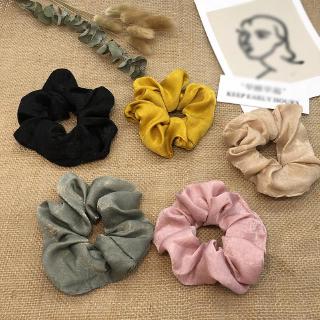 Dây Buộc Tóc Bằng Vải Satin Phong Cách Hàn Quốc