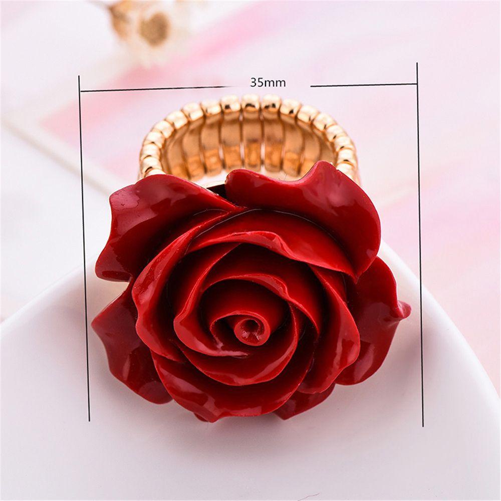 Nhẫn Hoa Hồng Thời Trang Có Thể Điều Chỉnh Kích Cỡ