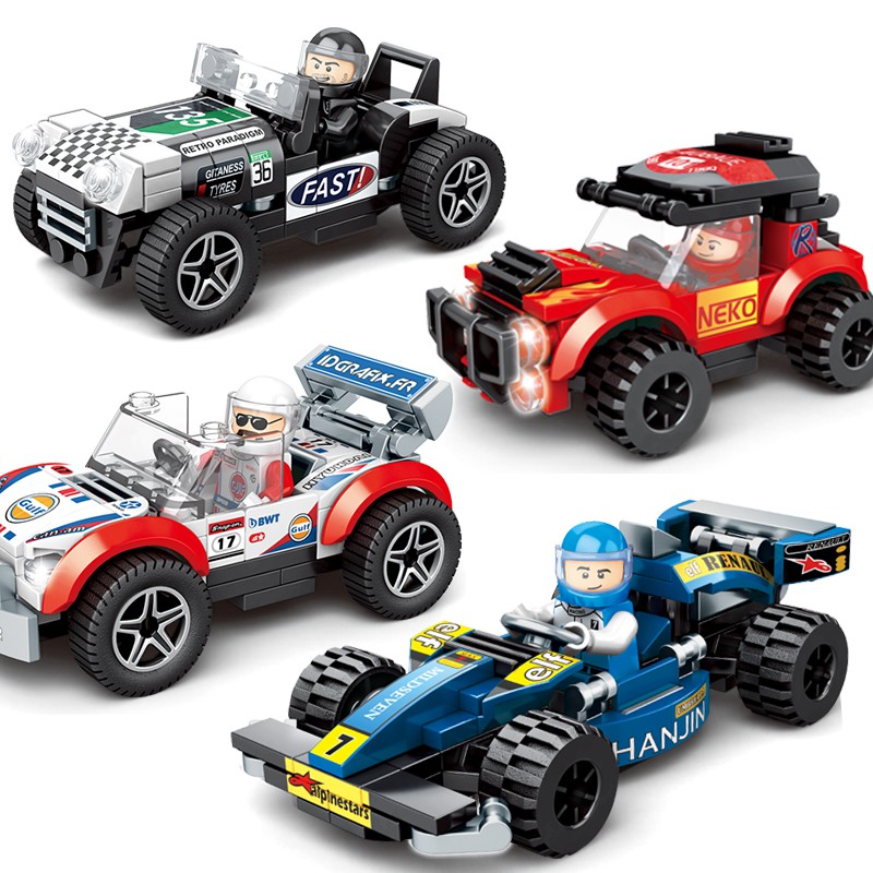 Set 365 Mảnh Lắp Ghép HUIQIBAO TOYS Lego Phong Cách Xe Địa Hình 4 Trong 1