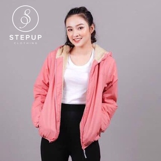 Áo gió nữ lót lông cừu cao cấp- Áo khoác nữ- Stepup shop