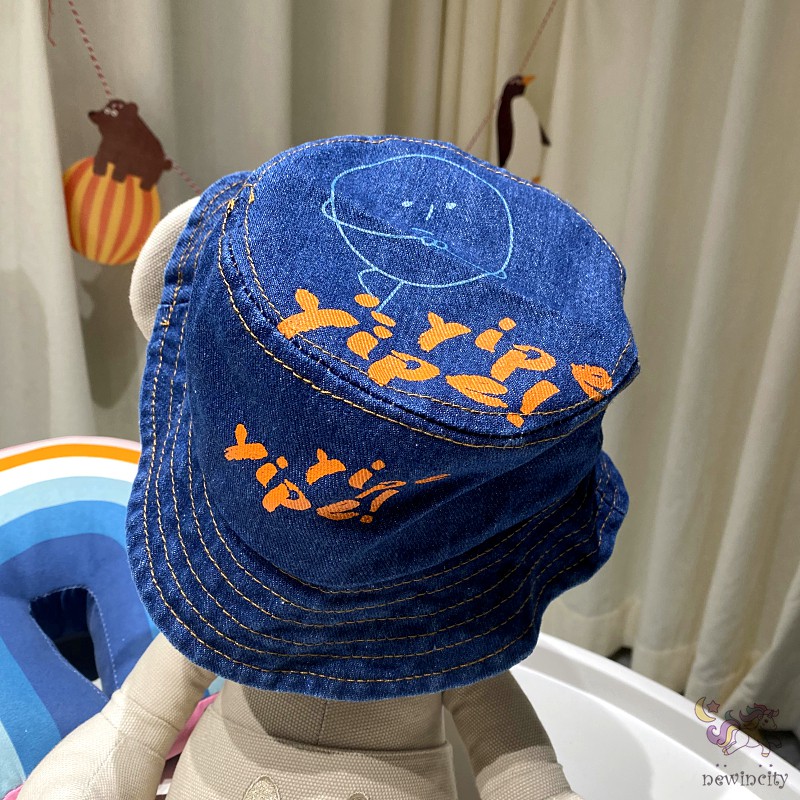 Mũ Cao Bồi Họa Tiết Chữ Cá Tính Thời Trang Mùa Thu Cho Trẻ Em
