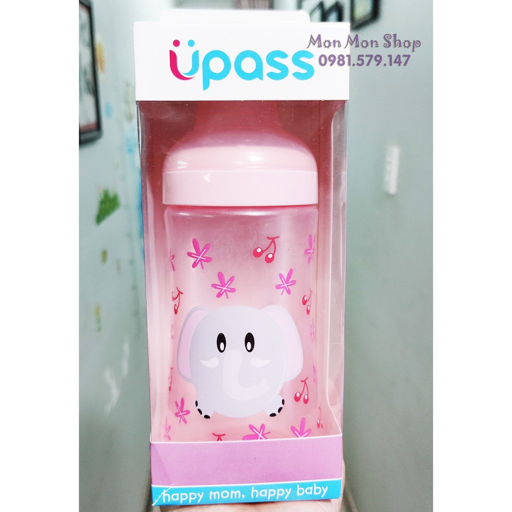 Bình tập uống nước đầu hút mềm Upass Thái Lan cho bé