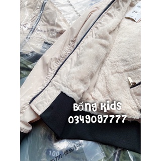 Áo Bomber Nữ Lót Lông Be Sữa BKS