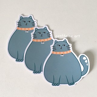 Sticker mèo mập khó ở