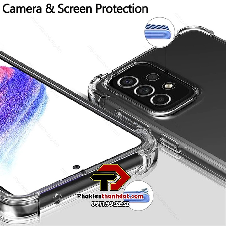 Ốp lưng SamSung Galaxy A73 5G, A13 4G,  A53 5G, A23, M53 5G, M51 trong suốt chống sốc bảo vệ camera sau