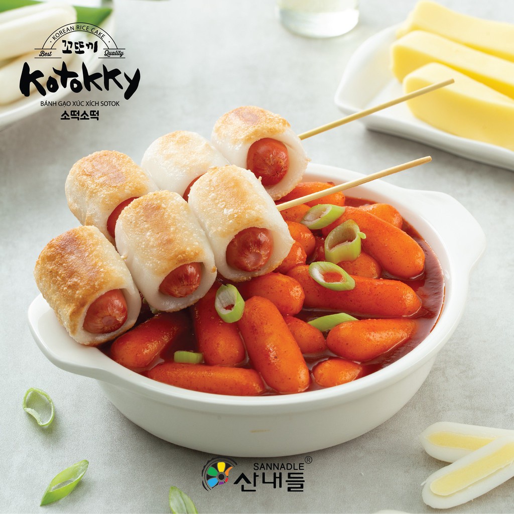 Bánh Gạo Xúc Xích Sanadle Kotokki bịch 500gr - kết hợp thơm ngon mềm dẻo