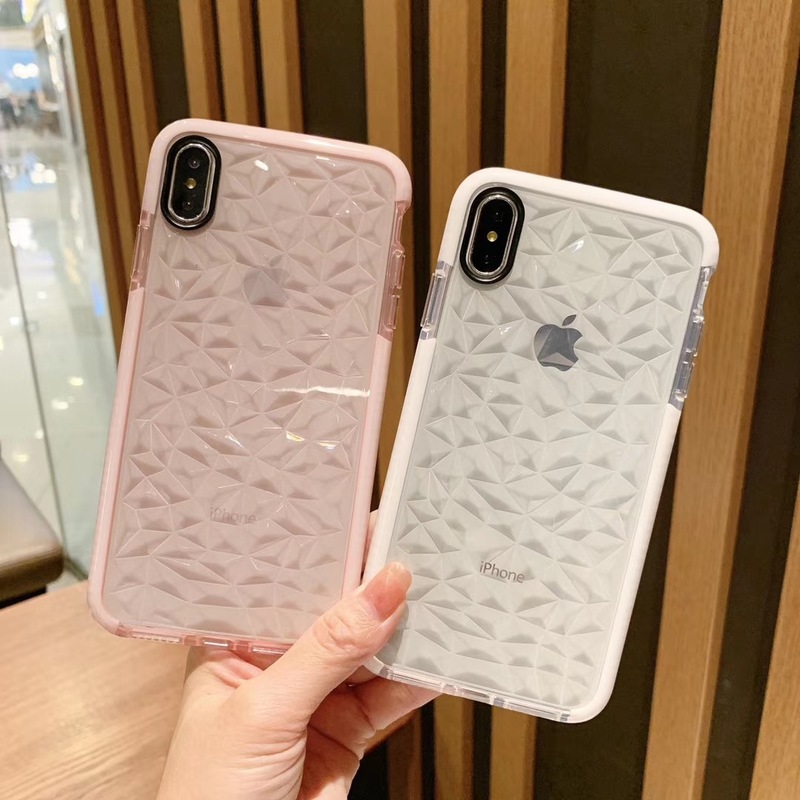 [TK3C] Mac 11 Xs max diamond pattern phone shell silicone protective cover 11 tidal MAX PRO includes all soft shell drop resistance XR models diamond brand PRO accident case