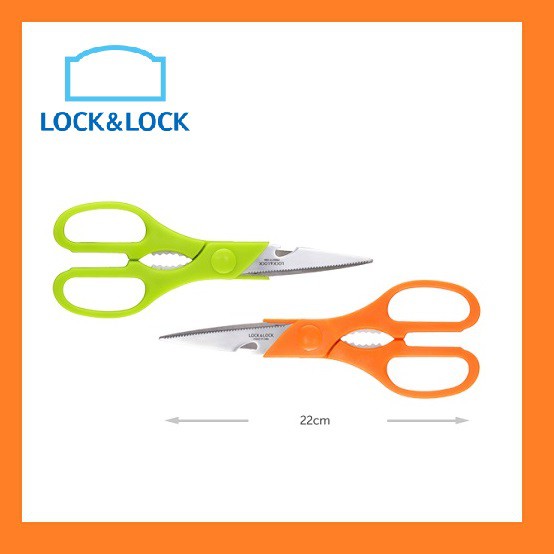Kéo Lock &amp; Lock Colorful 22cm [ F00098 ] - kéo nhà bếp đa năng kẹp càng cua, khui bia
