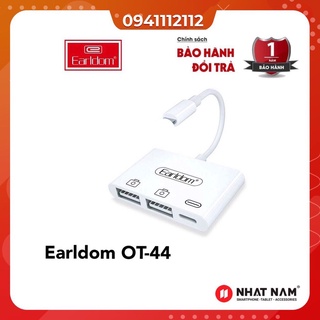 Jack chuyển đa năng earldom ot-44 cổng l sang 2 cổng usb & 1 cổng l cho các dòng máy 7 8 x 11 12