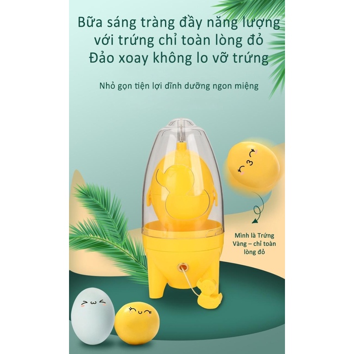 Máy Trộn Trứng TÀU VŨ TRỤ Kéo Bằng Tay  Trộn Lòng Đỏ Và Lòng Trắng Trứng