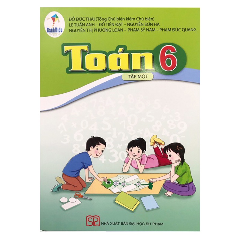 Sách - Toán 6 Tập 1 Cánh Diều Kèm Bao Sách và Bút Chì Nhãn Vở
