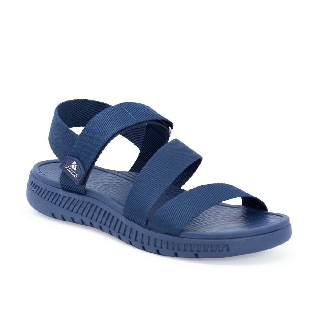 Giày sandal nam nữ FACOTA xanh navy quai dù, đi học [Freeship]