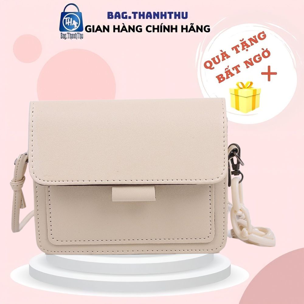 Túi đeo chéo nữ Bag.Thanhthu thời trang hàn quốc da trơn xích nhựa 567