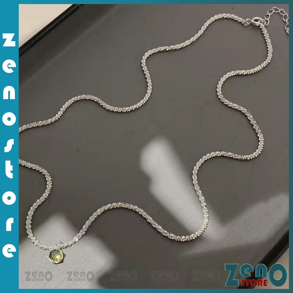 Vòng cổ gypsophila (full box) DC09, dây chuyền titan phong cách Hàn Quốc