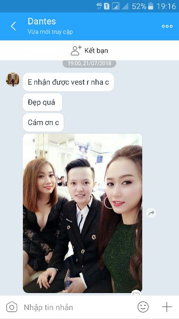 Vest nam cao cấp kèm ghile