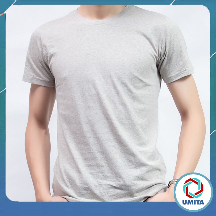 Áo Thun Nam Tay Ngắn Cổ Tròn Trơn Cotton AP61-35 - UMITA SHOP | BigBuy360 - bigbuy360.vn