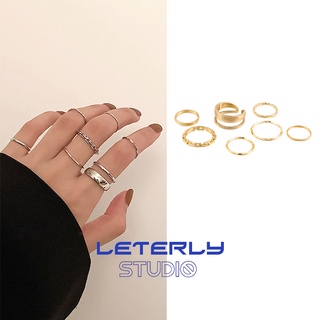 Set Nhẫn Thiết Kế Đơn Giản Thời Trang Hàn Quốc F308