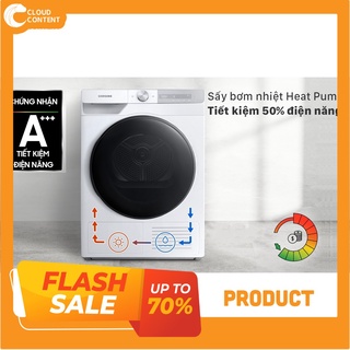lắp đặt toàn quốc_ Máy sấy bơm nhiệt Samsung 9kg DV90T7240BH/SV Heat Pump _hỗ trợ kiểm hàng