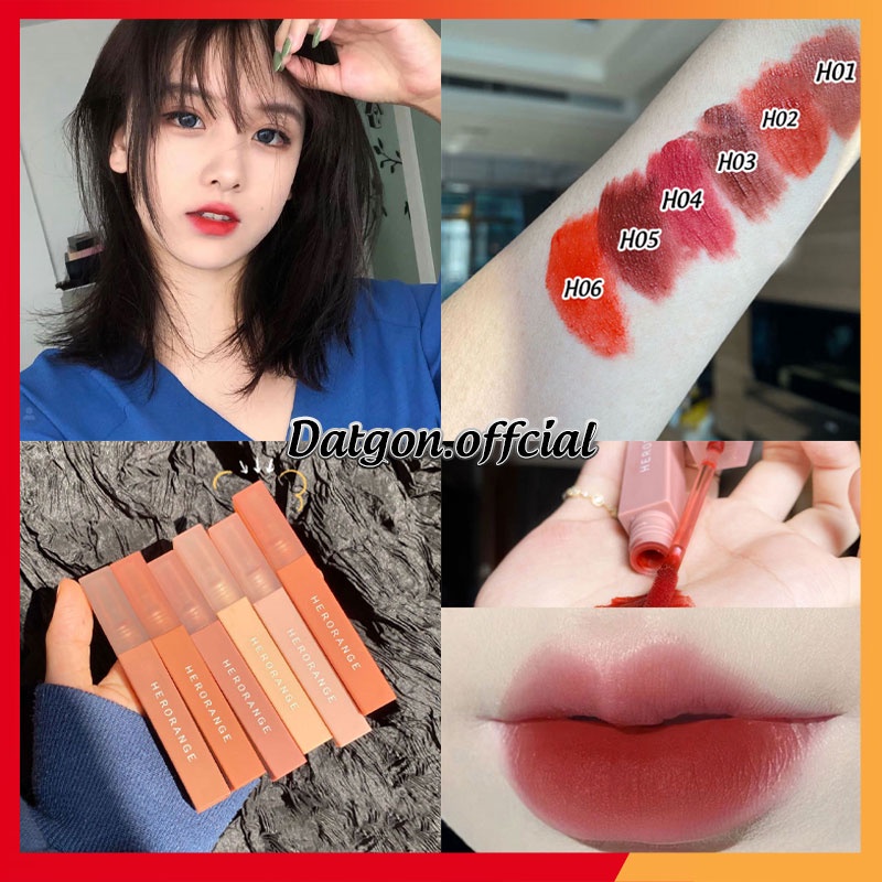 E) Son kem lì vỏ vuông HERORANGE Matte Lip Color – Bicicosmetics