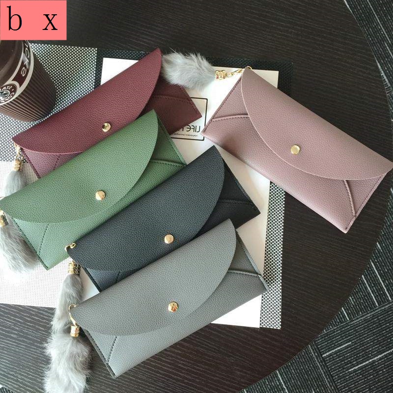 Ví Cầm Tay Dáng Dài Siêu Mỏng Họa Tiết Vỏ Quả Vải Phong Cách Nhật Hàn 2020 Cho Nữ