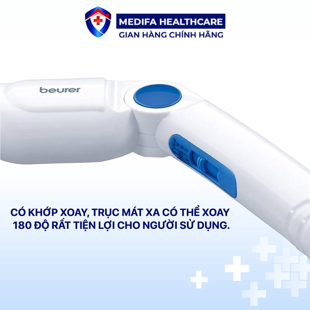 Máy massage cầm tay có đèn hồng ngoại Beurer MG40 chính hãng - Thiết bị y tế gia đình Medifa
