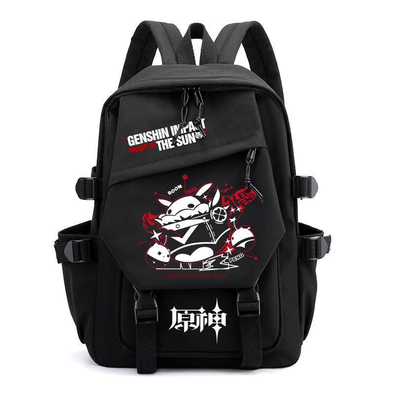 Balo Đi Học Trọng Lượng Nhẹ In Hình Eula Arataki Itto Raiden Shogun shadow Ganyu Albedo Dễ Thương