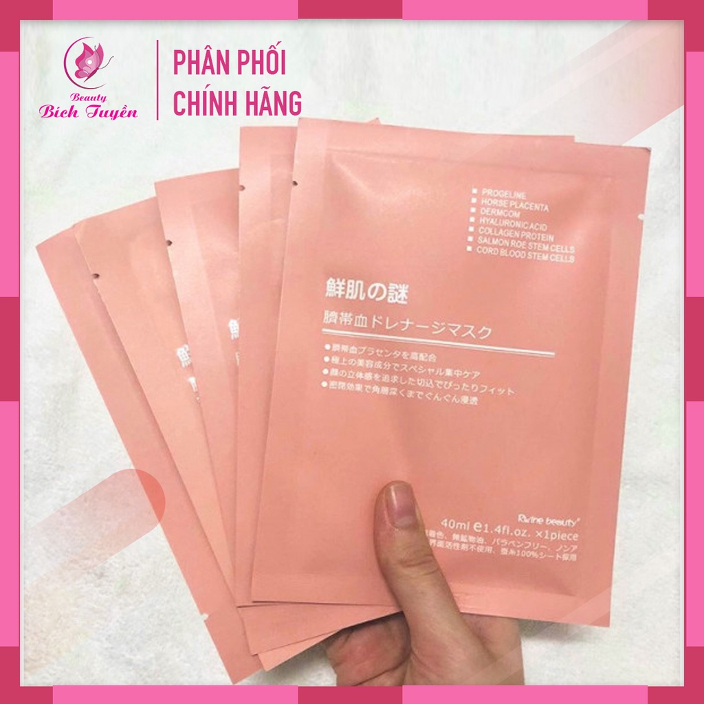 Mặt Nạ Nhau Thai Cừu RWINE BEAUTY STEM CELLS Tế Bào Gốc Placenta Dưỡng Ẩm Tái Tạo Chống Lão Hóa Dành Cho Mọi Loại Da 40m