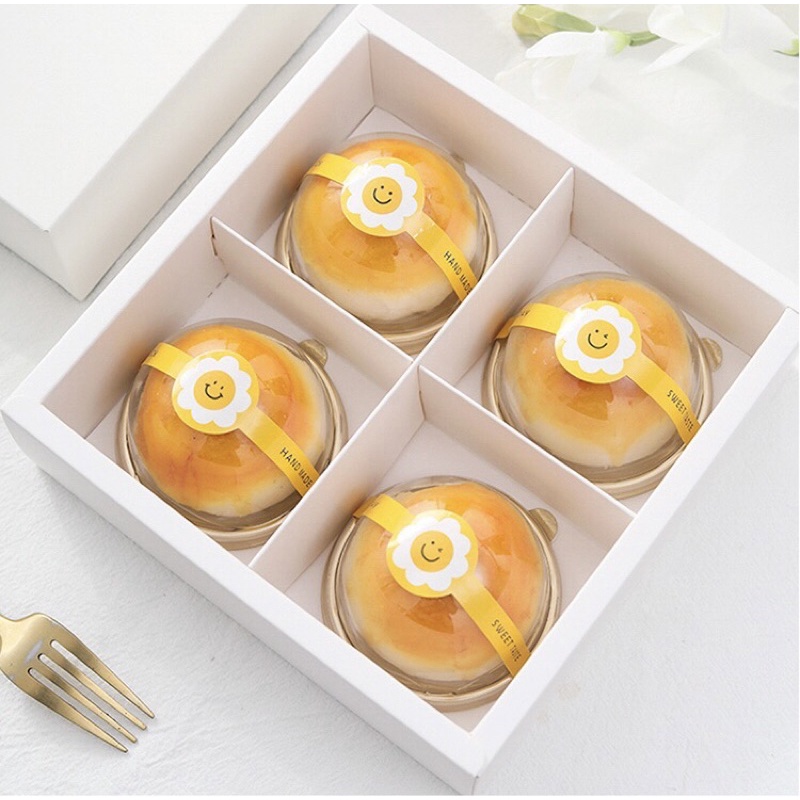 80 tick dán Hoa Hướng Dương Dây Vàng trang trí bao bì túi đựng bánh