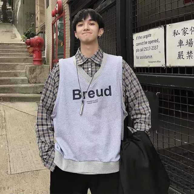 Áo GILE form rộng Unisex BREUD - Ms02