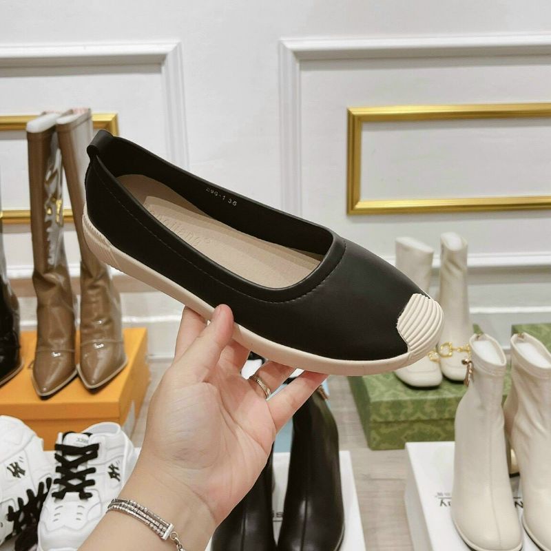 giày slip on da mềm trơn hàng hộp