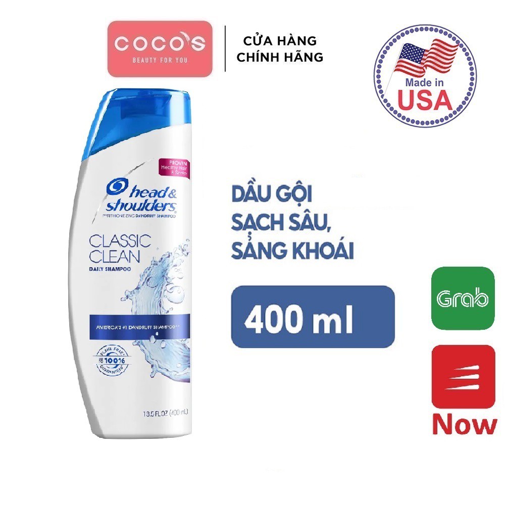 Dầu gội Head &amp; shouder Daily shampoo Classic Clean (400ml)