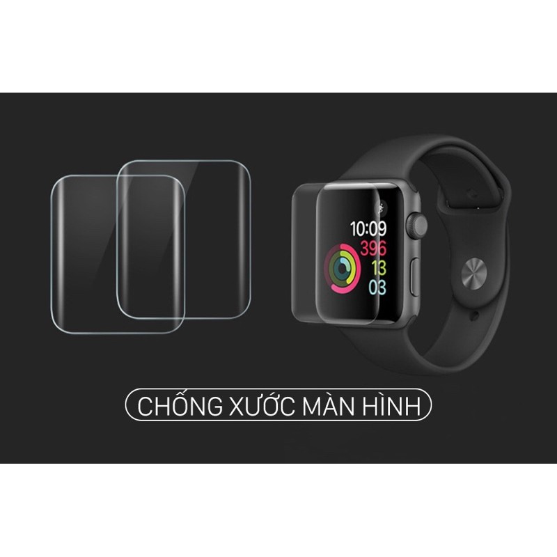 Miếng Dán Màn Hình Đồng Hồ Apple Watch PPF Trong Suốt Size 38 40 42 44