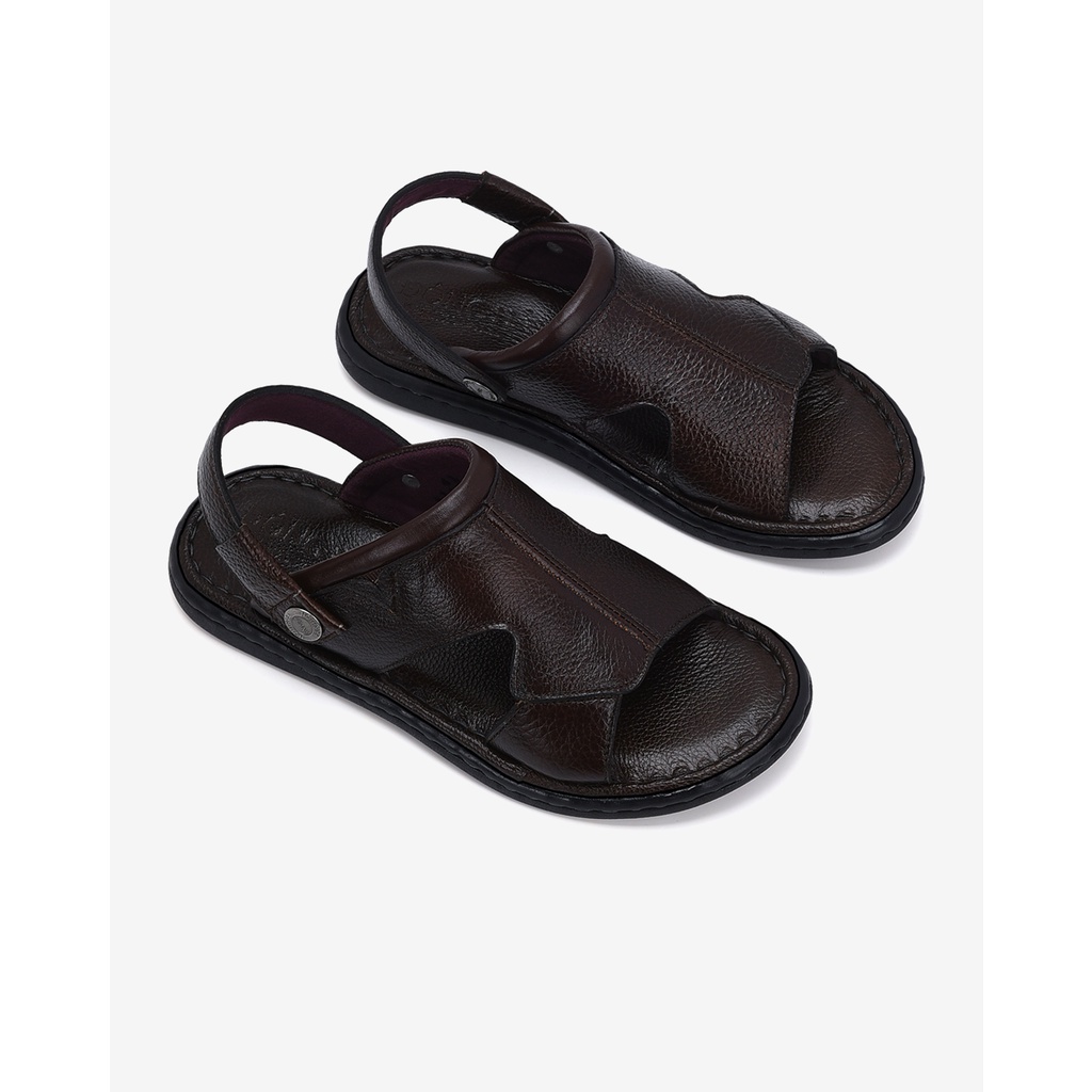 Giày Sandal nam Đông Hải thiết kế quai ngang cut-out hiện đại đế cao 3cm tiện dụng - S1134