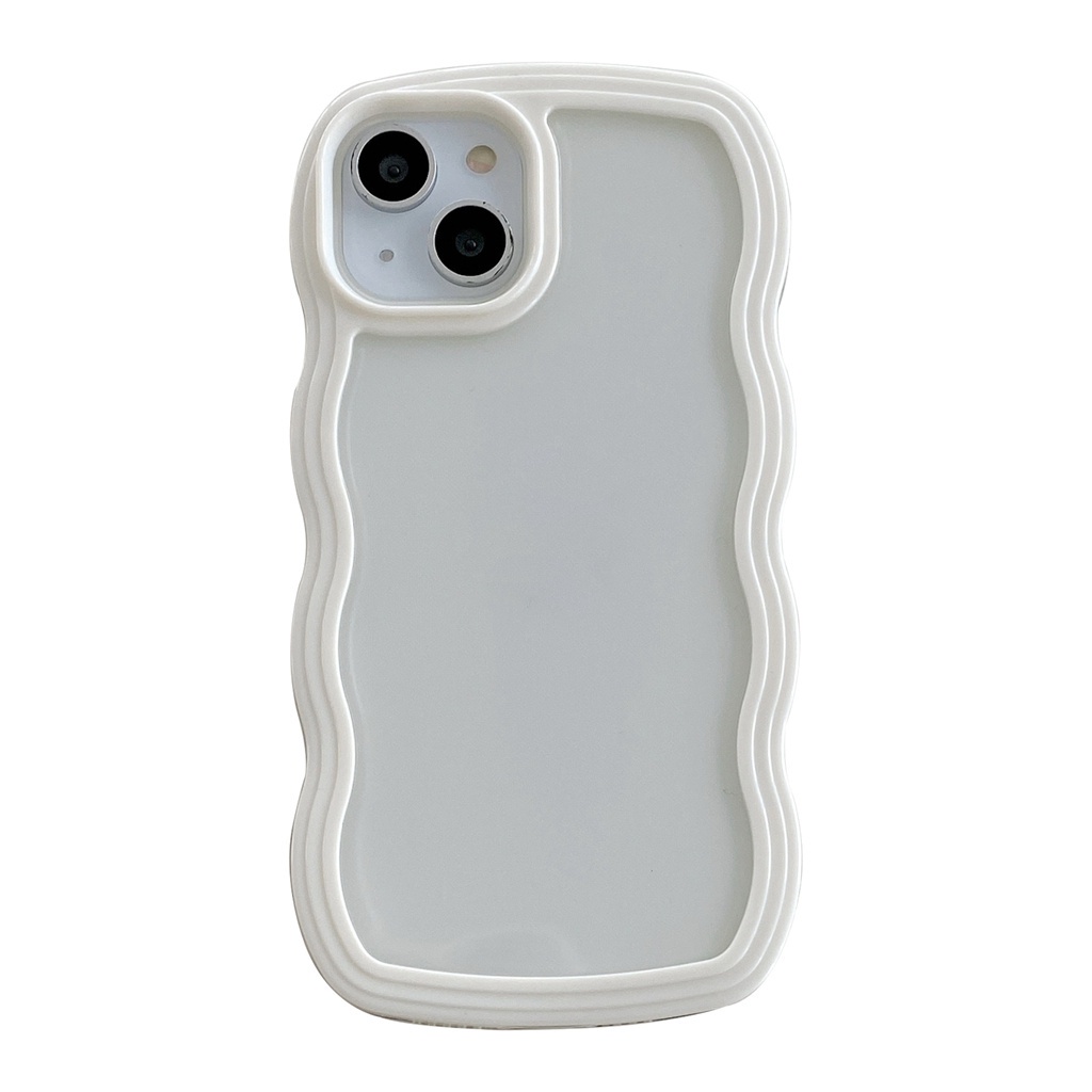 Ốp Điện Thoại Silicon Mềm Viền Lượn Sóng Nhiều Màu Cho iphone 15 7 8 6 6s plus xr 11 12 13 14 pro xs max