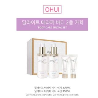 😍😍Set sữa tắm và dưỡng thể Ohui Delight Therapy Body Lotion Wash toàn thân