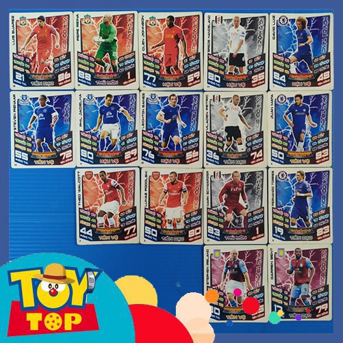 [Một thẻ] Thẻ cầu thủ bóng đá thẻ Poca Match Attax 12-13 mùa 2012-2013 thẻ cũ 2nd phân loại 1