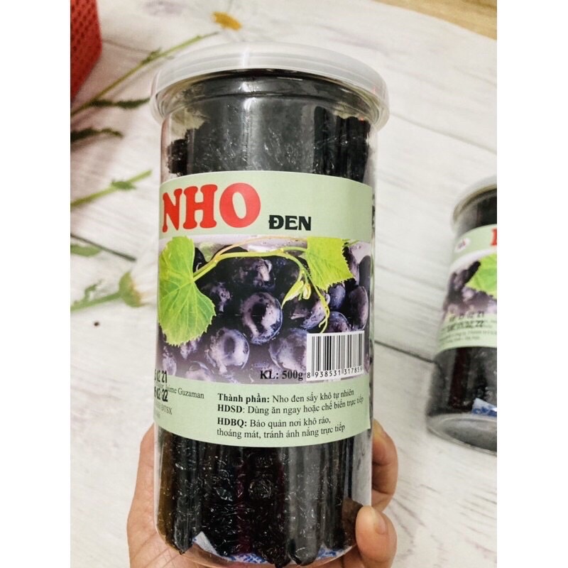 Nho đen sấy khô dẻo Chile 500g to ngon