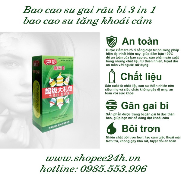 Bao cao su gai râu bi siêu sướng