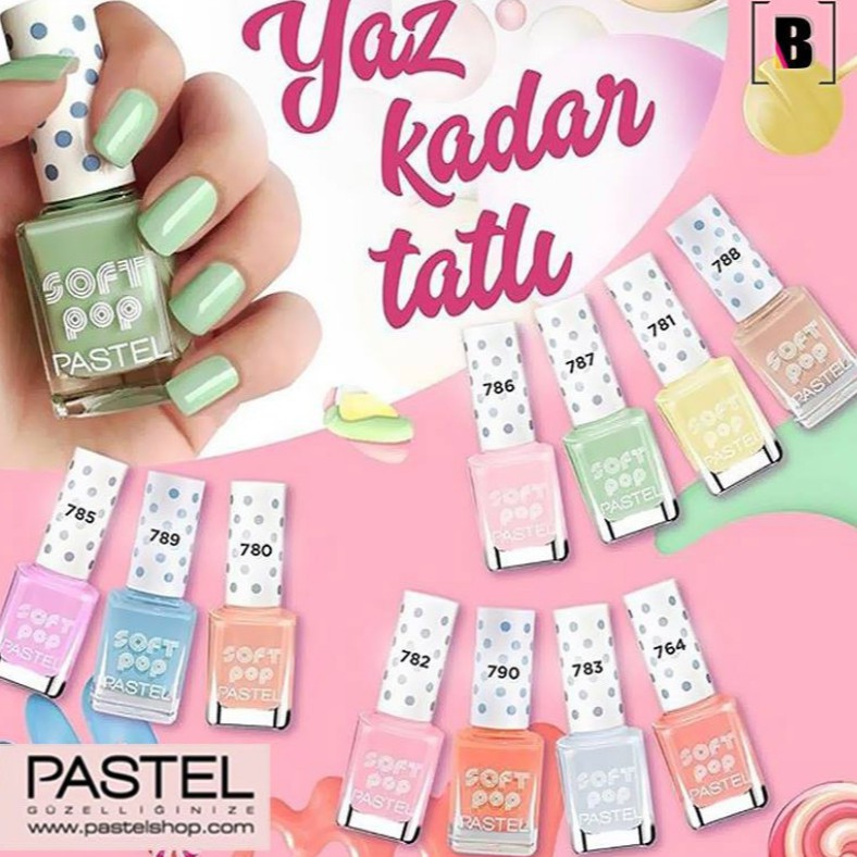 Sơn Móng tay Pastel Chấm Bi Soft pop Nail