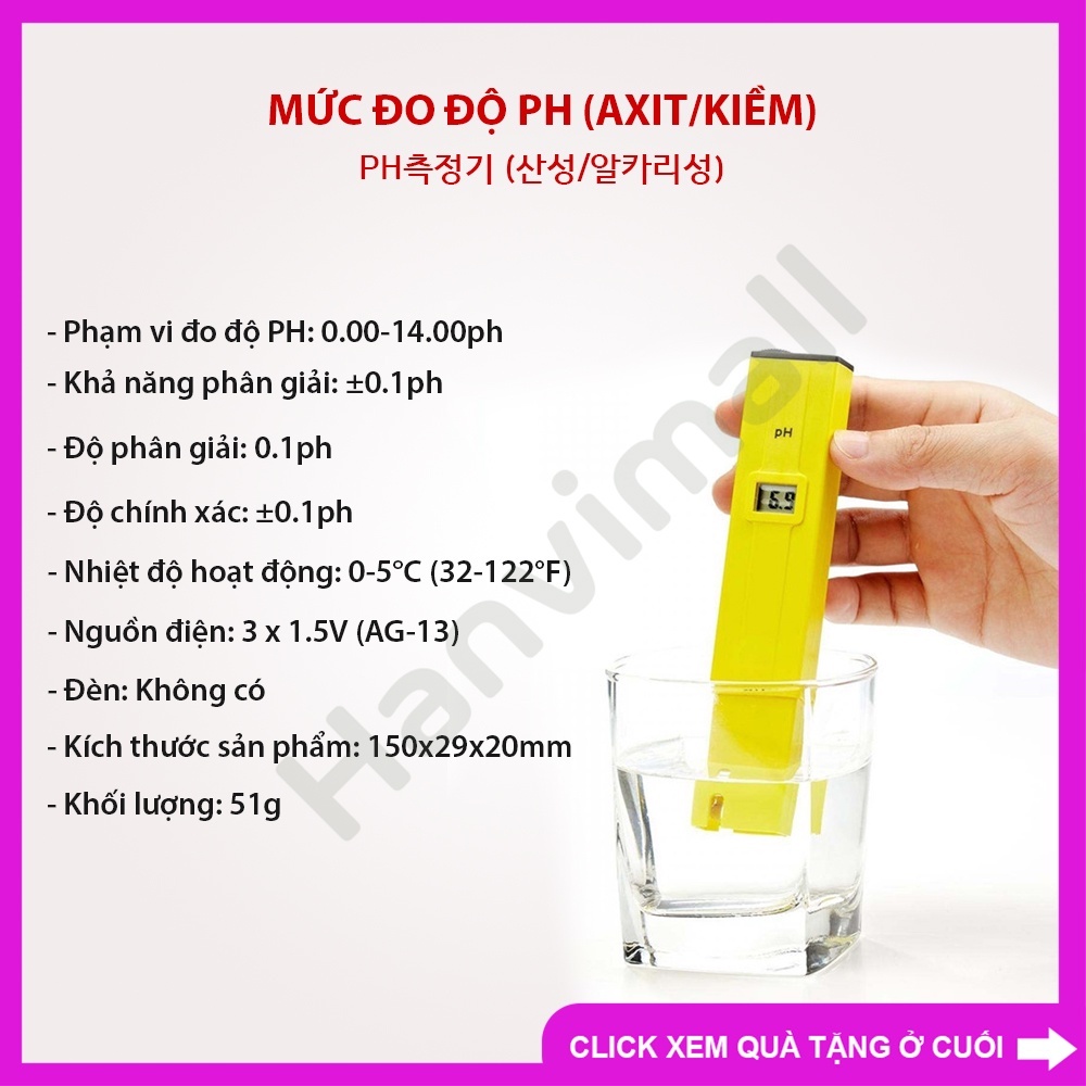 Bút đo độ PH của nước