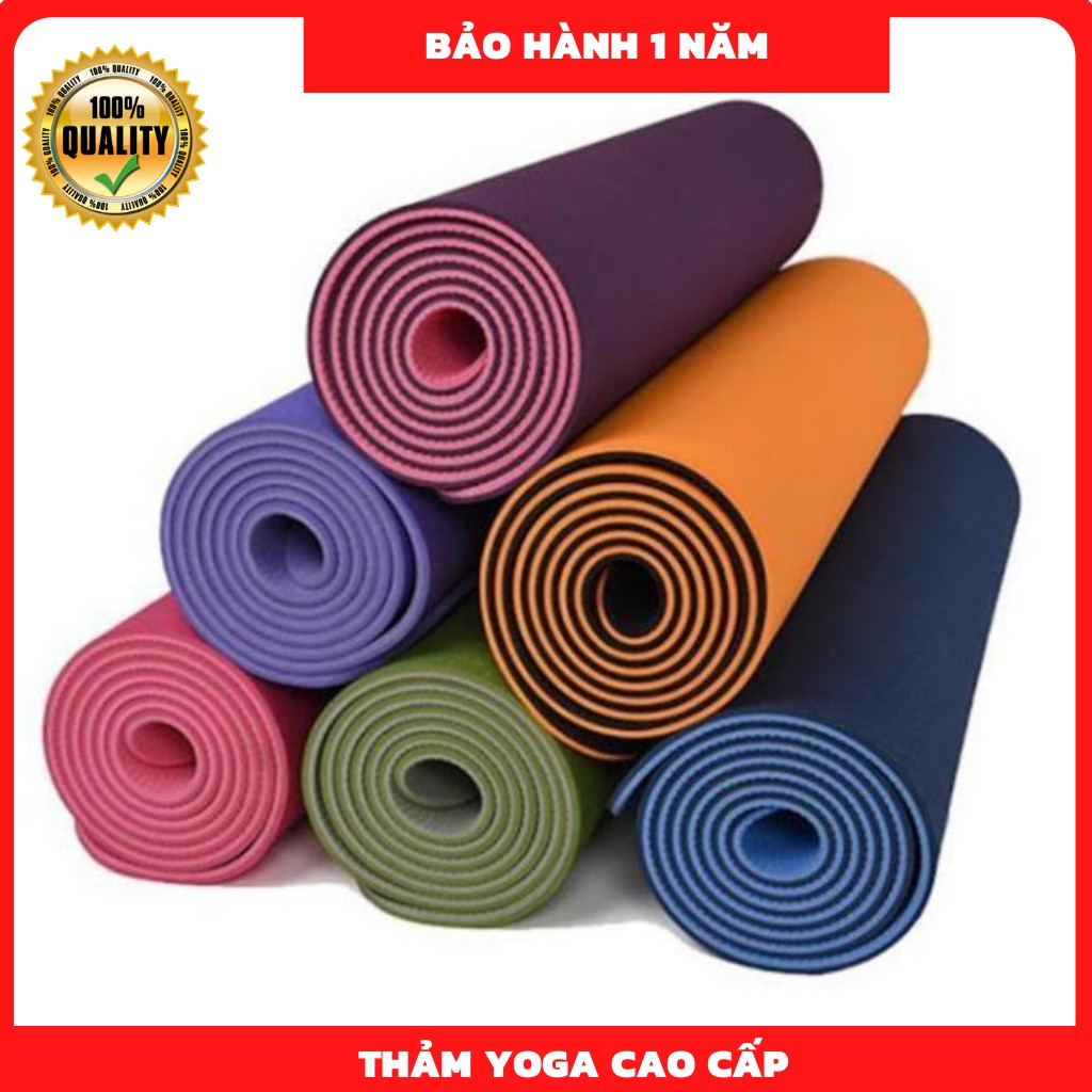 Thảm tập yoga 2 lớp TPE dày 6mm