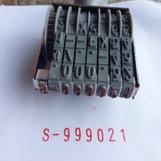 Mộc số tự xoay, số cao 9mm,