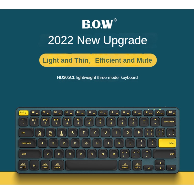 Bộ Bàn Phím Và Chuột Không Dây Kết Nối bluetooth type-c 2.4g hd305cl