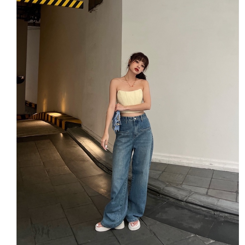 Áo ống croptop kiểu có gọng CORSETRY TOP