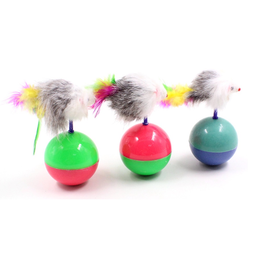 Đồ chơi cho mèo - Chuột lật đật