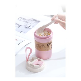 Bình nước 2 lớp nhựa lúa mạch
