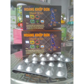 Đau nhứt xương khớp Hoàng khớp đơn Khánh Nhật. Hộp 30 viên